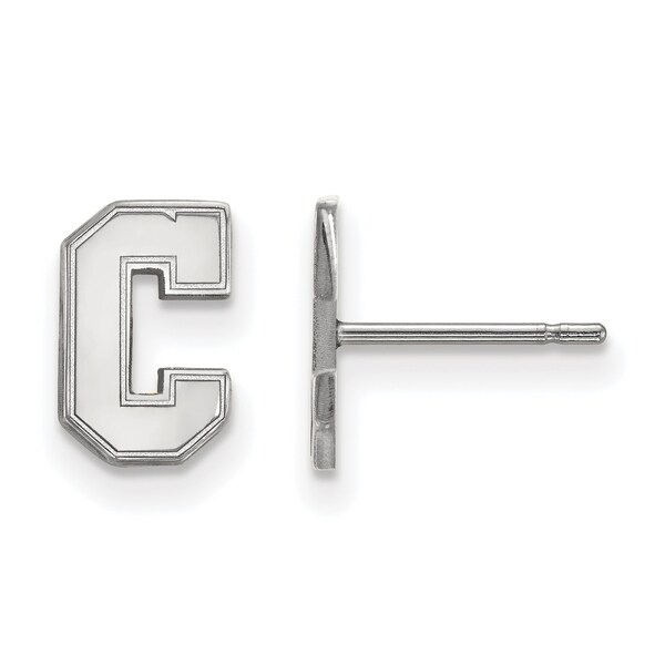 LogoArt Sterling Silver University Of Dayton Small Post Earrings